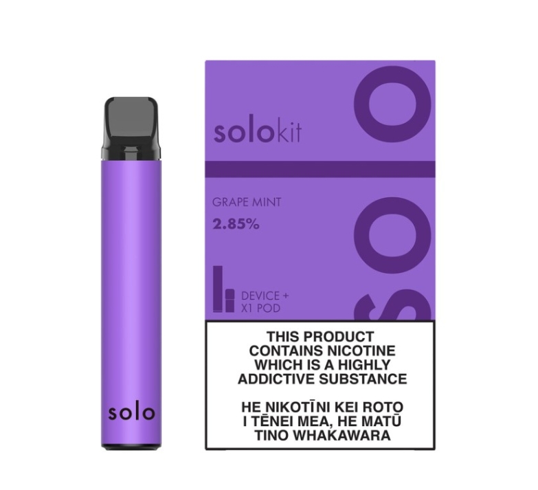 Opdag den Perfekte Dampoplevelse: Solo Pod Kit Grape Mint - En Smag af Friske Dr&oslash;mme!
